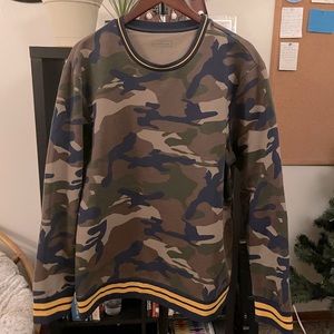 Club Room Camo Crew Neck